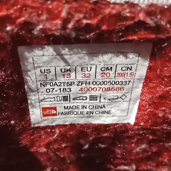 The North Face Girls Alpenglow IV Lace Insulated Waterproof Winter Boots. Size 1 - Picture 11 of 15